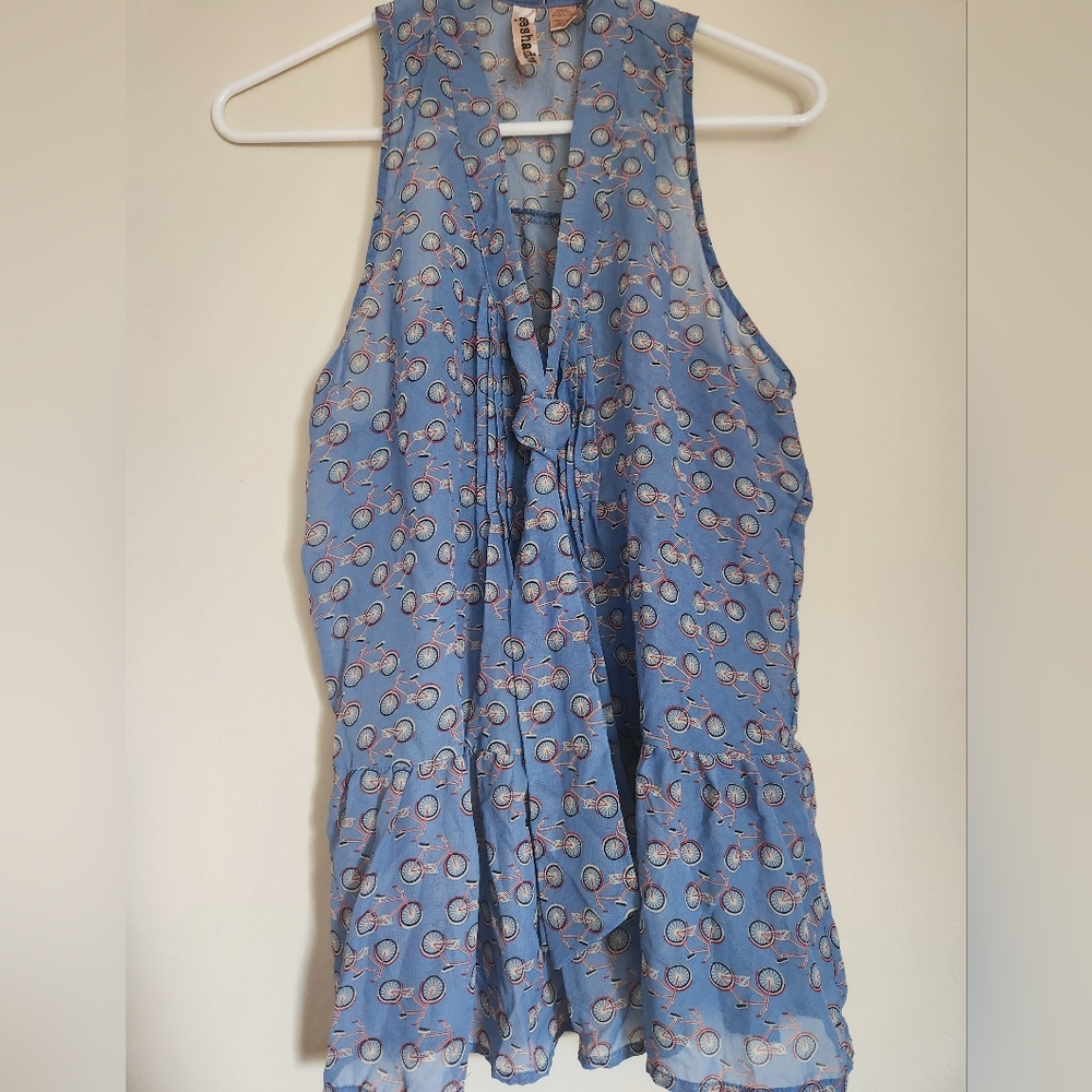 Bicycle Button Down Top